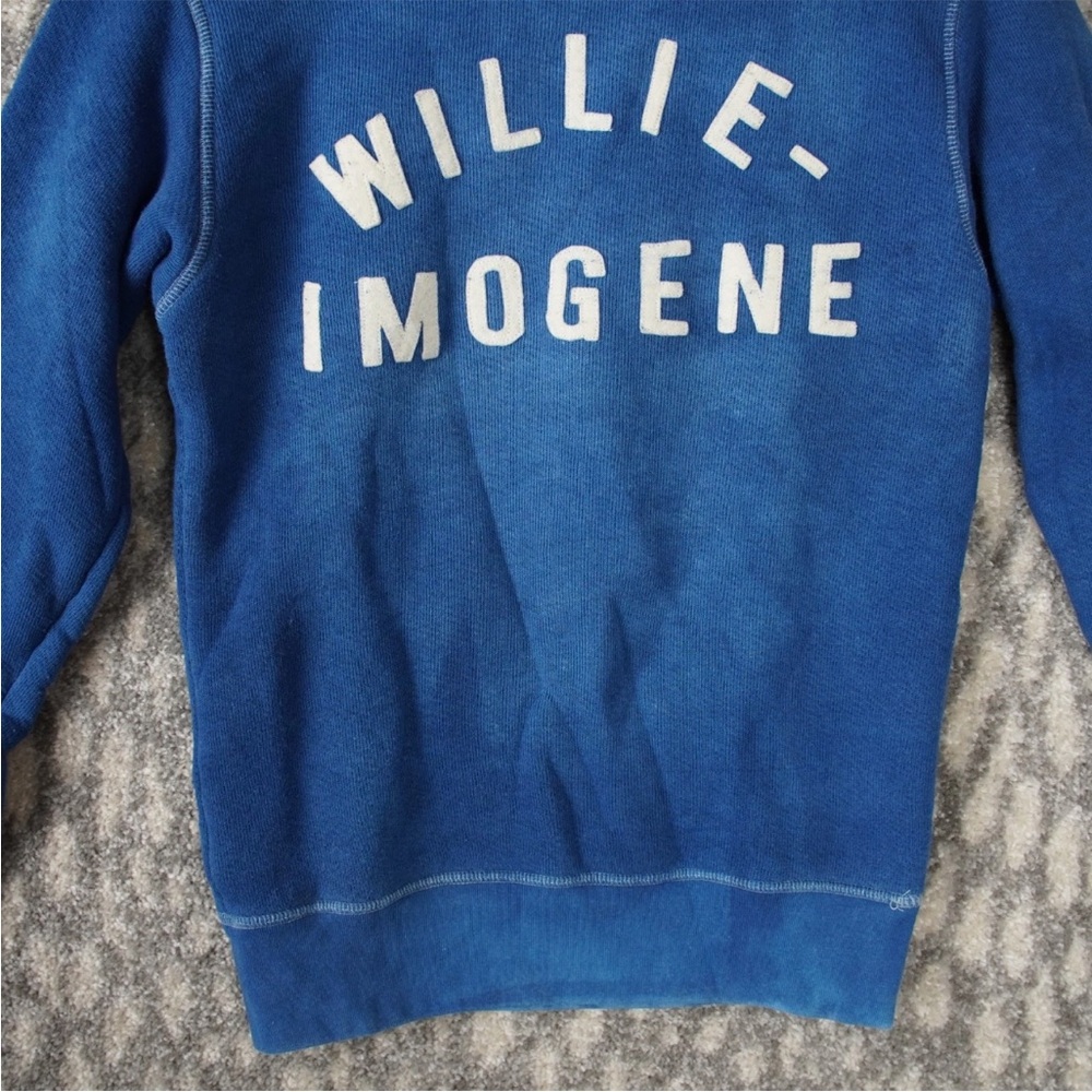 Imogene + Willie Indigo Sweatshirt Fleece Sz XS Limited Edition Blue 0010 - Picture 4 of 14